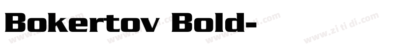 Bokertov Bold字体转换